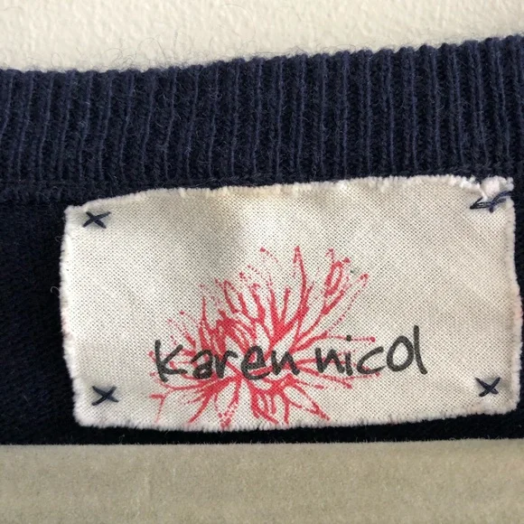 Karen Nicol crochet applique cardigan - Picture 6 of 8